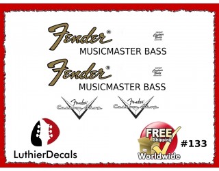 Fender Musicmaster Bass Guitar Decal #133